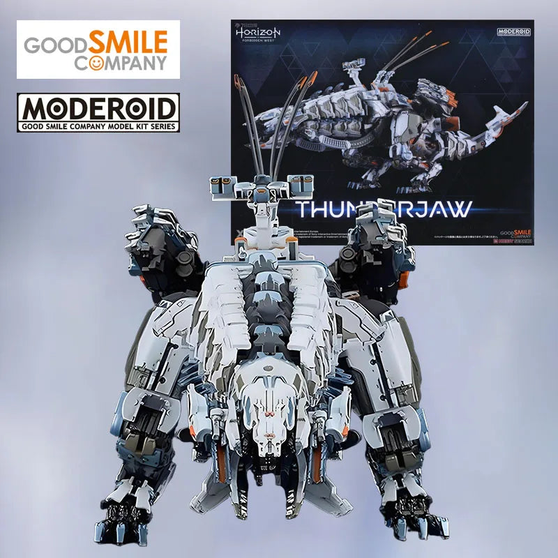 Original MODEL KIT MODEROID Horizon Forbidden West THUNDERTAW Action Figure Assembly Model Toys for Boys 380mm Foam Box Sends