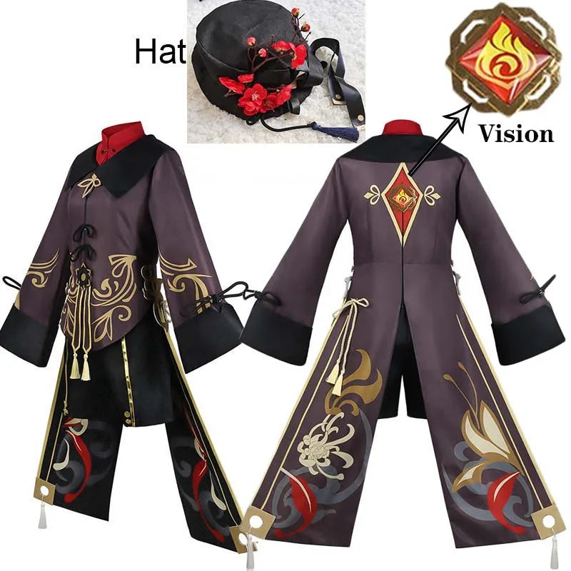 Hutao Cosplay Femme Halloween Costume Anime Clothes For Women Disfraz Mujer Adulta For Adults Ropa Para Hu Tao Outfits