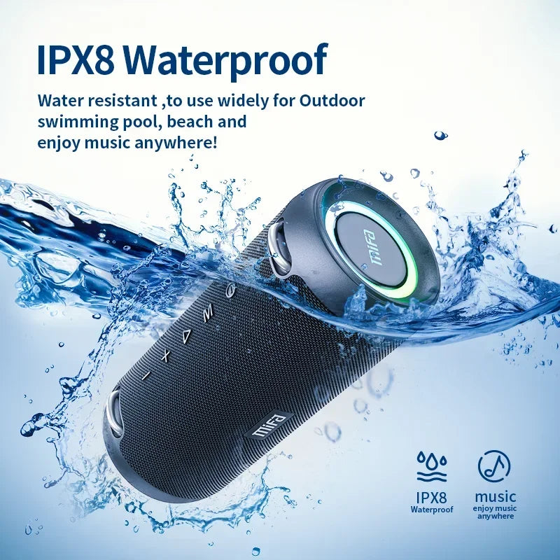 Mifa A90 Bluetooth Speaker 60W Output Power Bluetooth Speaker with Class D Amplifier Excellent Bass Performance Camping Speaker