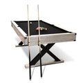 7ft Pool Table, Billiard Set with Accessories - x-Leg Industrial, Customized