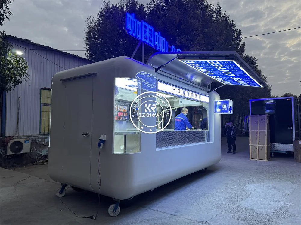 Food Truck Mobile Street Food Coffee Trailer Food Cart Fully Loaded Unique Food Truck Manufacture