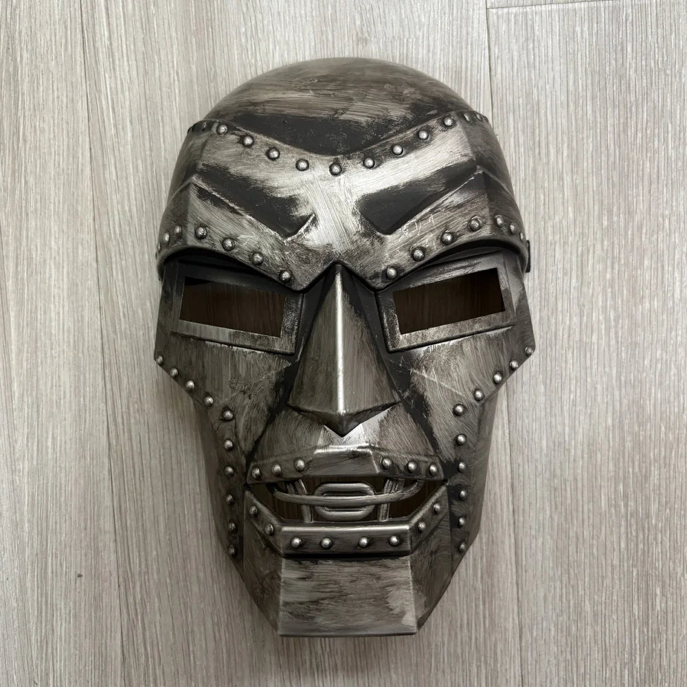 Dr Doom Mask Cosplay Victor Von Doom Thicken Plastic Masks Halloween Carnival Dress Up Party Costume Props Deluxe