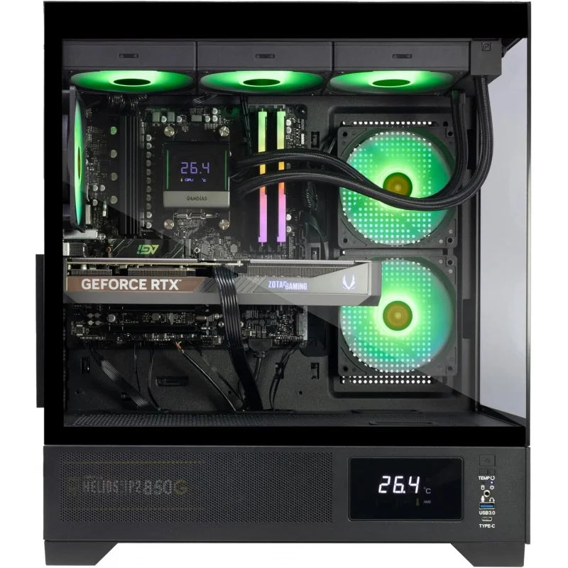 MEK AI-Enhanced Gaming PC Desktop Computer -  GeForce RTX 5070 12GB, Ryzen 5 7600X up to 5.3 GHz, 32GB RGB DDR5,