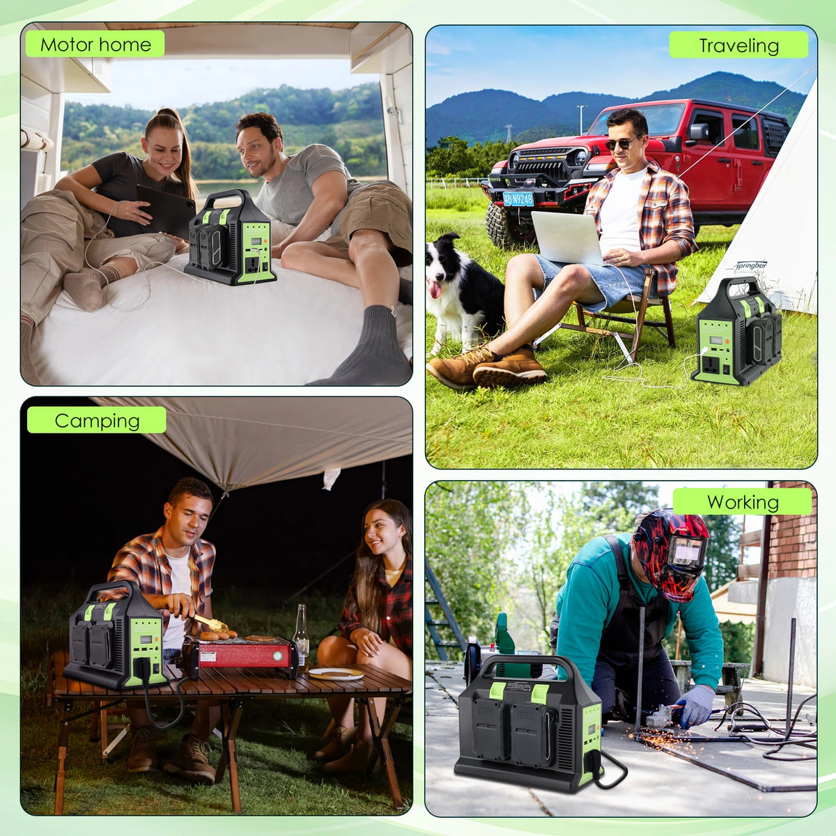 350W Power Supply Inverter 4 Port Power Adapter for Makita 18V Battery DC 18V to AC 220-230V for Outdoor Camping Emergency