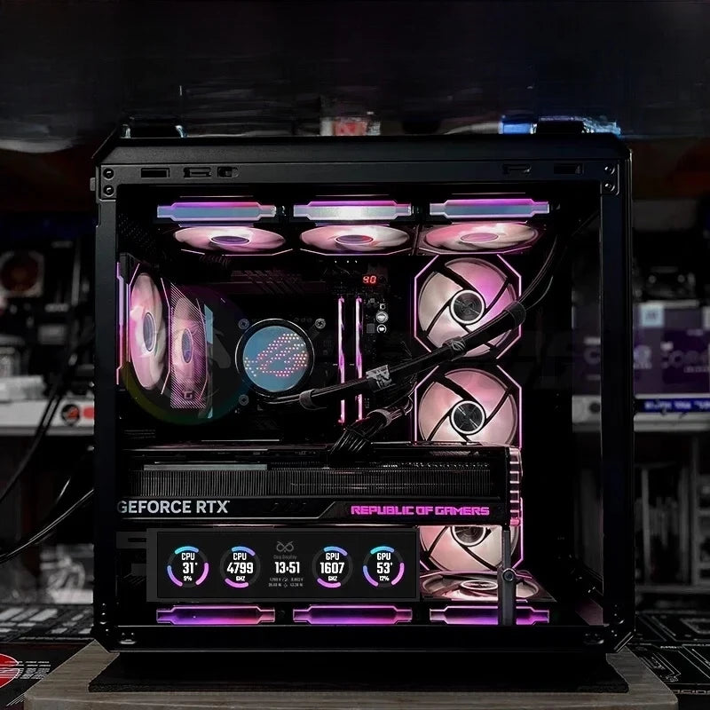 GT502 Case Monitor Screen Solution Panel Size/Themes Customized AIDA64 Gamer Secondary IPS Expand Dsiplay