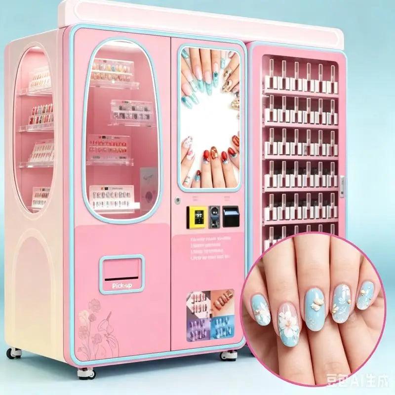 Cosmetics Vending Machine Customized Intelligent Beauty Product Retail Kiosk With Digital Display For Mall Shopping Center