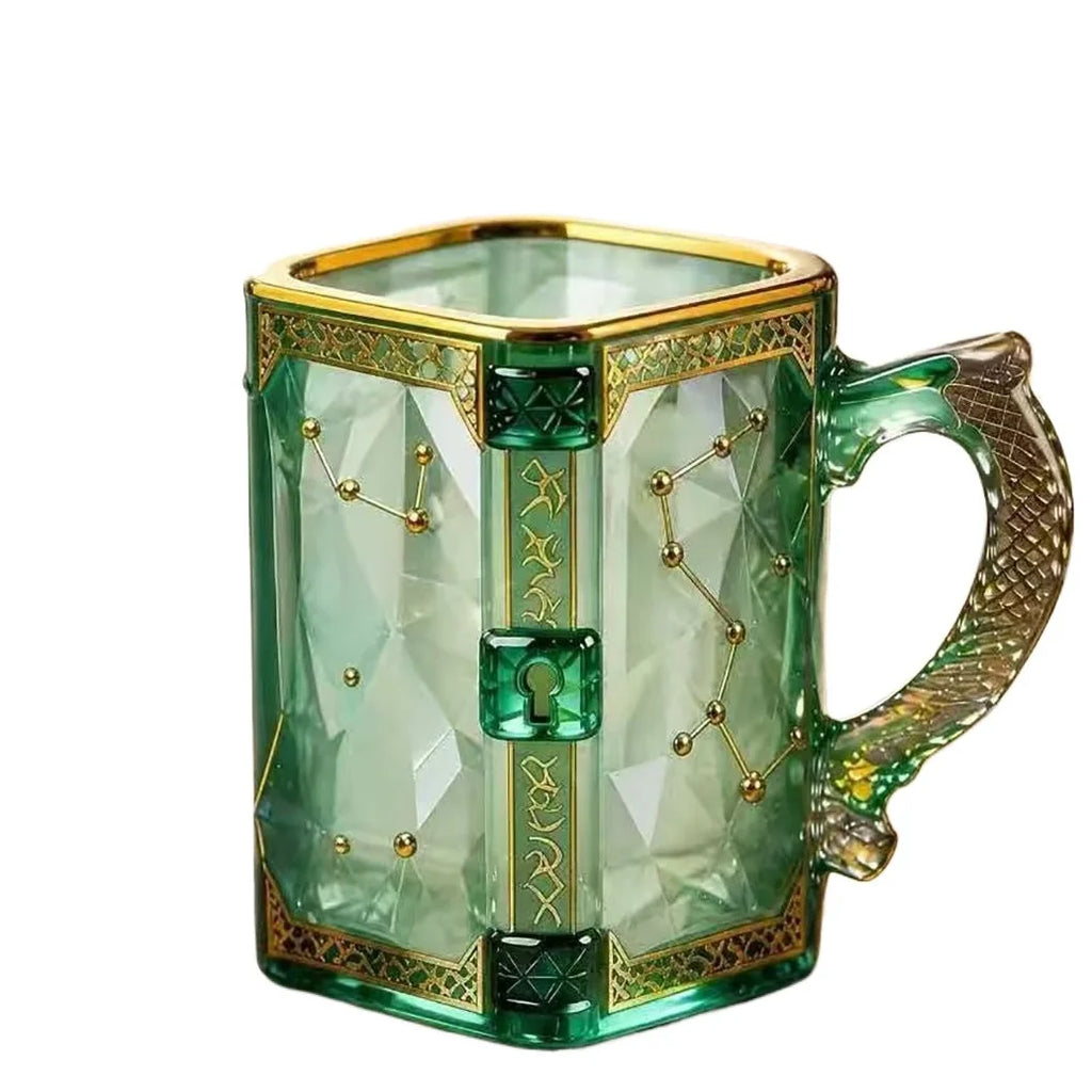 Creative Fantasy Constellation Mug Artistic Design Glass Cup Magic Theme Coffee Cup Cross-border New Arrival