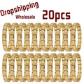 Wholesale 20pcs 9mm Italian Charm Bracelet Base Stainless Steel Shiny Plain Blank Composable Modular Starter Links Bulk Lot Pac