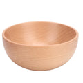 Multi Purpose Wooden Rice Bowl Whole Carved Smooth Soup Bowl Round edge Thickened Wood Tableware Soup Meal