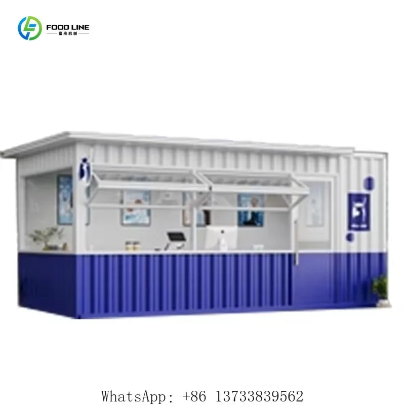 Customized Outdoor Kitchen Commercial Container Restaurant with Kitchen Transportable Container Store for Business Operations