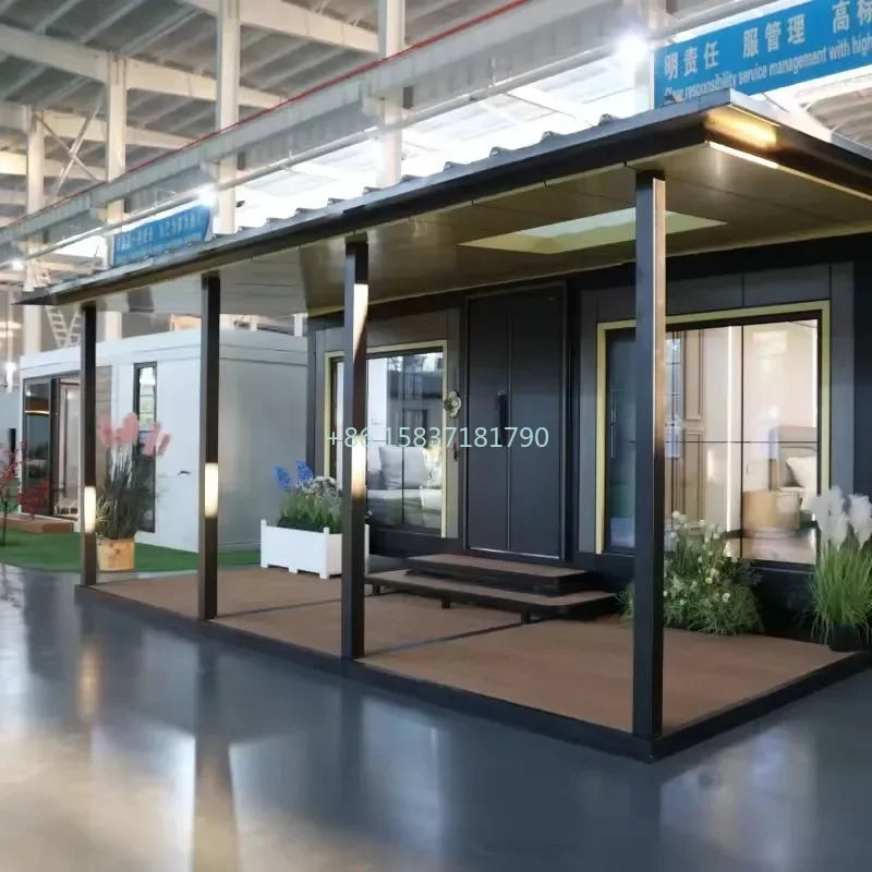 Easily Assembled Container House Luxury Living Prefabricated Expandable Mobile Home Folding House Container with 2 3 Bedrooms
