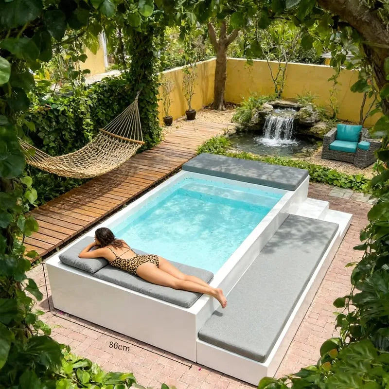 New Style Inground Fiberglass Container Pool Supply Companies China Mini Swimming Pool for Backyard 20ft Prefab Container Pool