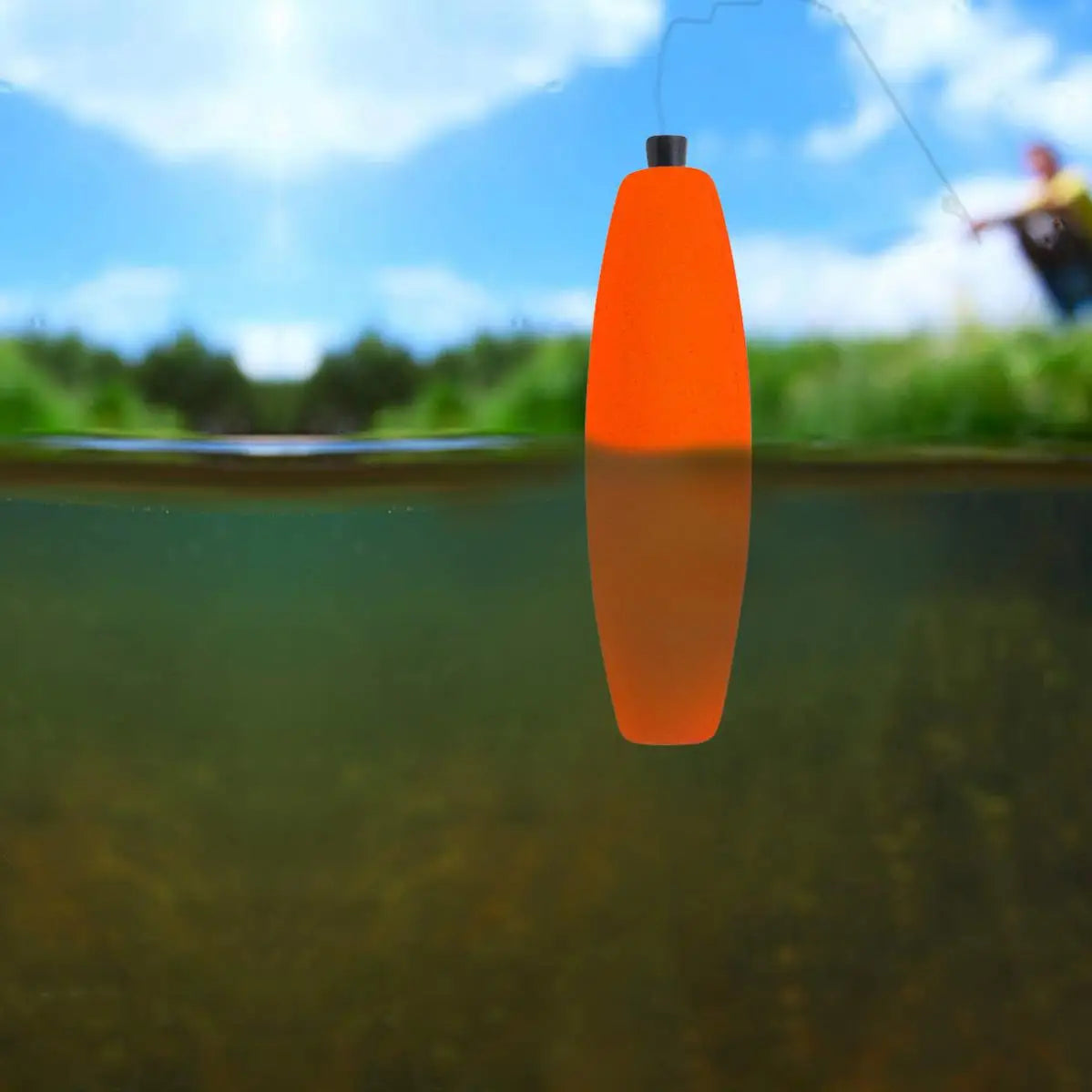 Colorful Hard Foam Fishing Bobber Float for Catfish, Strong Buoyancy Fishing Peg Floats 4 Colors for Optional