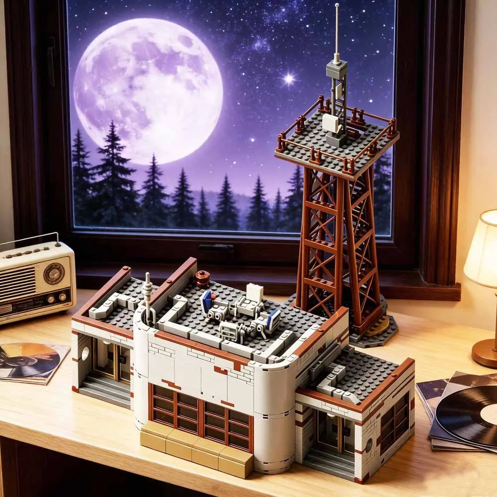 1309pcs MOC WSQK The Squawk Radio Model Stranger Horror TV Building Blocks Assembly Bricks Gifts Toy Decoration Adults Collector