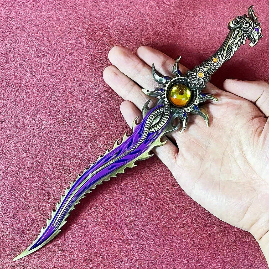 11inch Metal Naraka Bladepoint Katana Sword Blade Anime Steel Ninja Knife Real Size Japanese Katana Original Samurai Sabre Toy