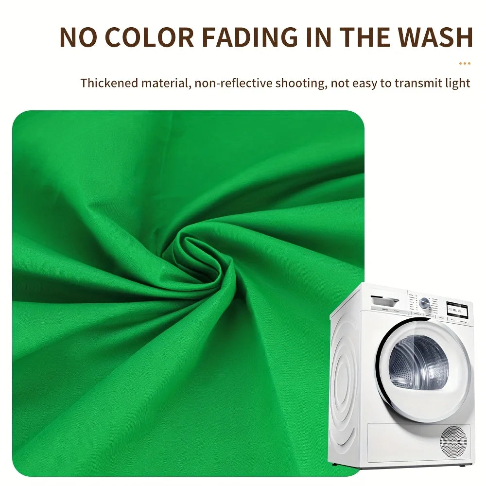 Green Screen Backdrop Kit with Stand, Green Screen Backdrop with Stand Kit, GreenScreen Background with Stand Carrying Bag Clamp
