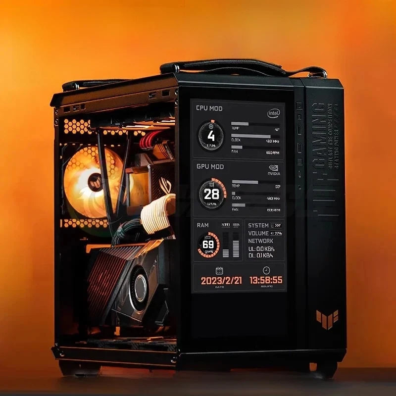 GT502 Case Monitor Screen Solution Panel Size/Themes Customized AIDA64 Gamer Secondary IPS Expand Dsiplay