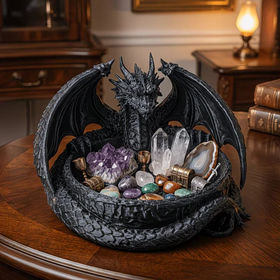 Dragon's Nest" Is a Versatile Desktop and Entryway Storage Tray Rings, and Can Also Be Used as a Jewelry Tray