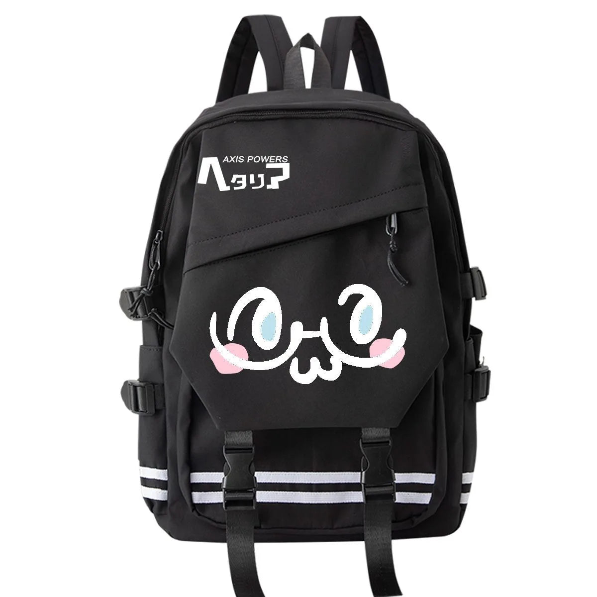 Axis Power Hetalia Backpack ‌fashion Cartoon Cute Print Student Schoolbag Men Women Lightweight Large Capacity Travel Backpacks