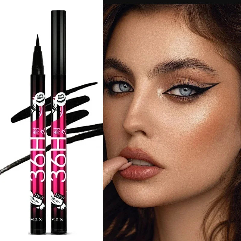 1/5/12PCS Black Liquid Eyeliner Set Waterproof Quick Dry Ultra Fine Smooth Eye Liner Pencil Pen Makeup Cosmetic Beauty Tools