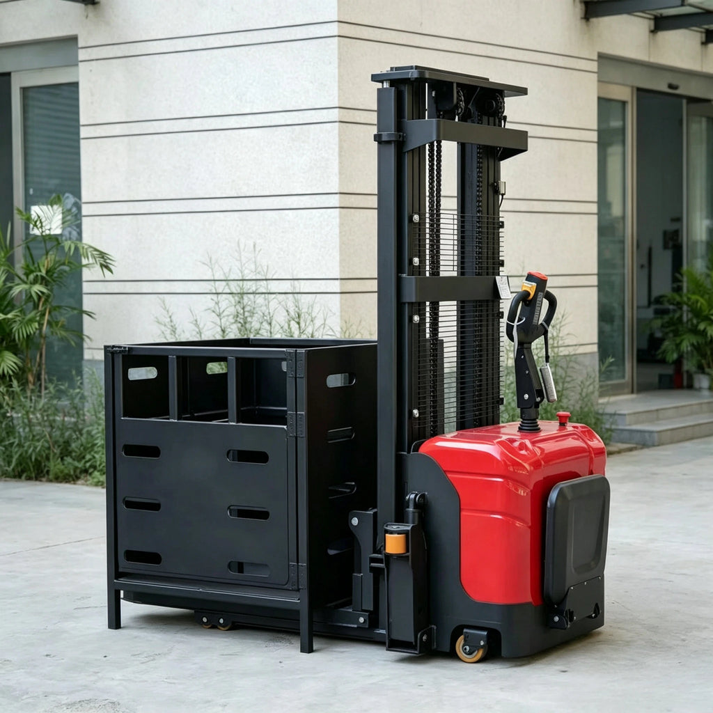 High Quality Durable Full Electric Stacker Industrial Heavy Duty Lifting Machine High Capacity Forklift Equipment TOP Electric
