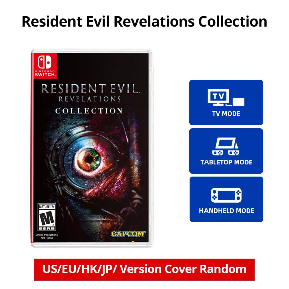 Resident Evil Revelations Collection- Nintendo Switch Game Card Games Cartridge Physical Card support TV Tabletop Handheld Modes