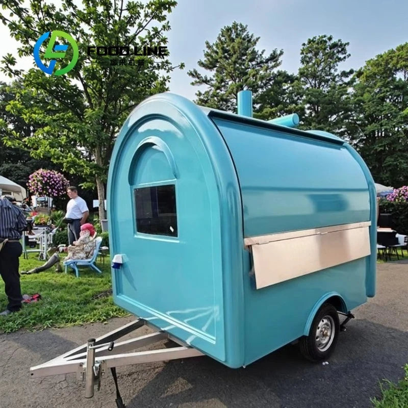 Customized Fully Equipped Mobile Food Trailer Mobile Kitchen Fast Food Cart Street Dining Restaurant Kiosk