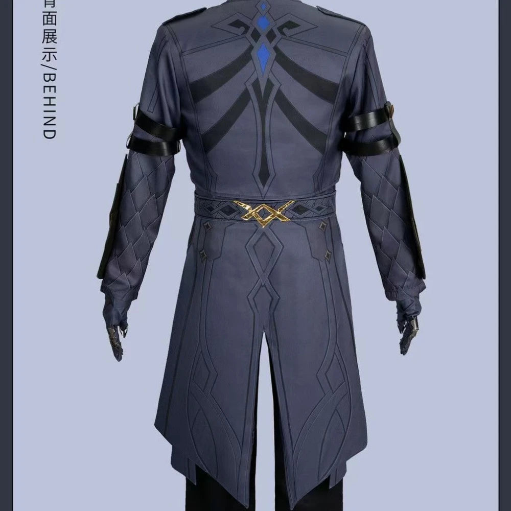 Genshin Impact II Capitano Cosplay Costume Fatui Harbinger Halloween Game Role-Play Outfit for Men Women Cosplay Party