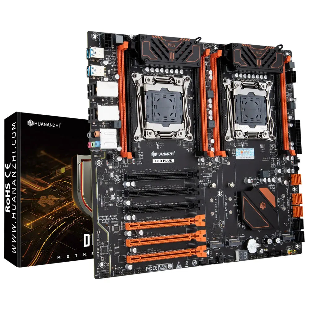 HUANANZHI X99 F8D PLUS LGA 2011-3 XEON X99 Motherboard Support Intel Dual CPU E5 2640 2666 2670 2696 V3 V4 DDR4 RECC NVME NGFF