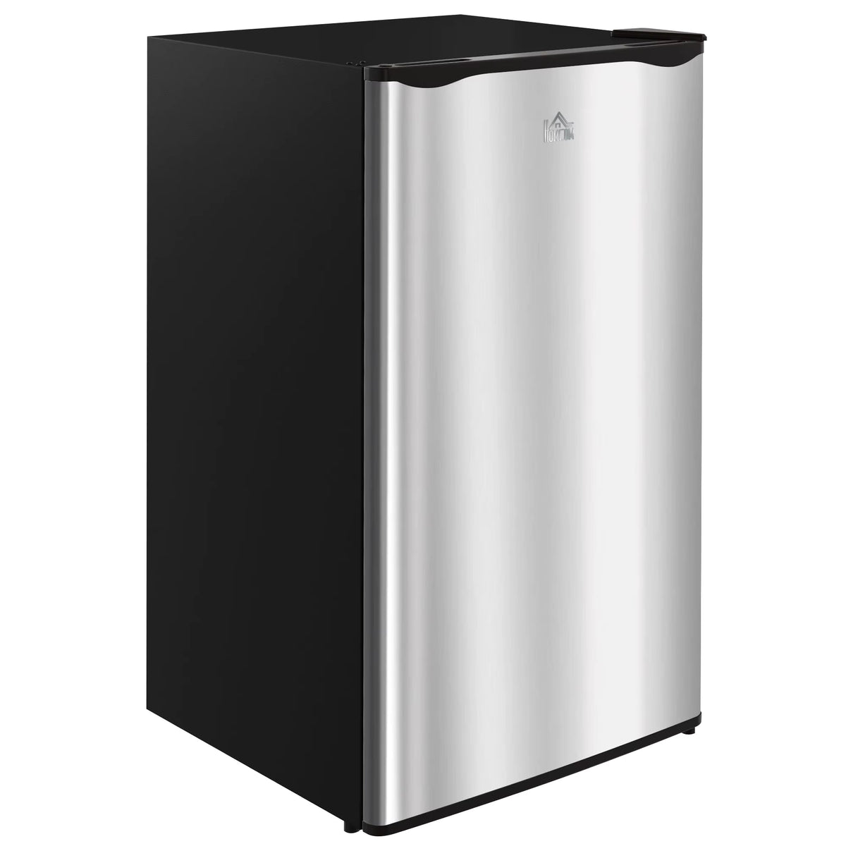 "10L Dorm Mini Fridge Freezer with Reversible Door & Adjustable Thermostat (Silver)"