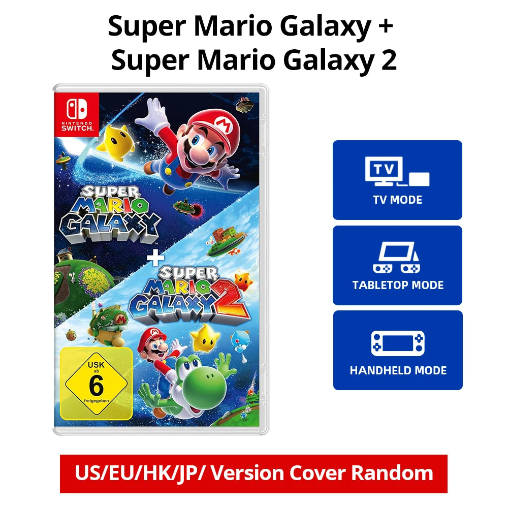 Nintendo Switch Game Deals - Super Mario Galaxy + Super Mario Galaxy 2 - Games Adventure Action and RPG Genre Switch