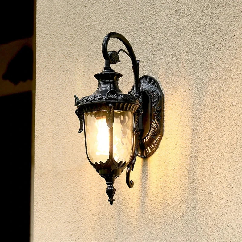 Outdoor Wall Lamp Simple European Waterproof Moisture-Proof Aluminum Lamp Courtyard Mall Gate Balcony Corridor Wall Light Garden