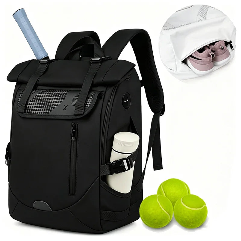 Tennis bag / Tennis backpack - Suitable for both men and women - Can hold 2 tennis rackets - Includes shoe compartment - Large P