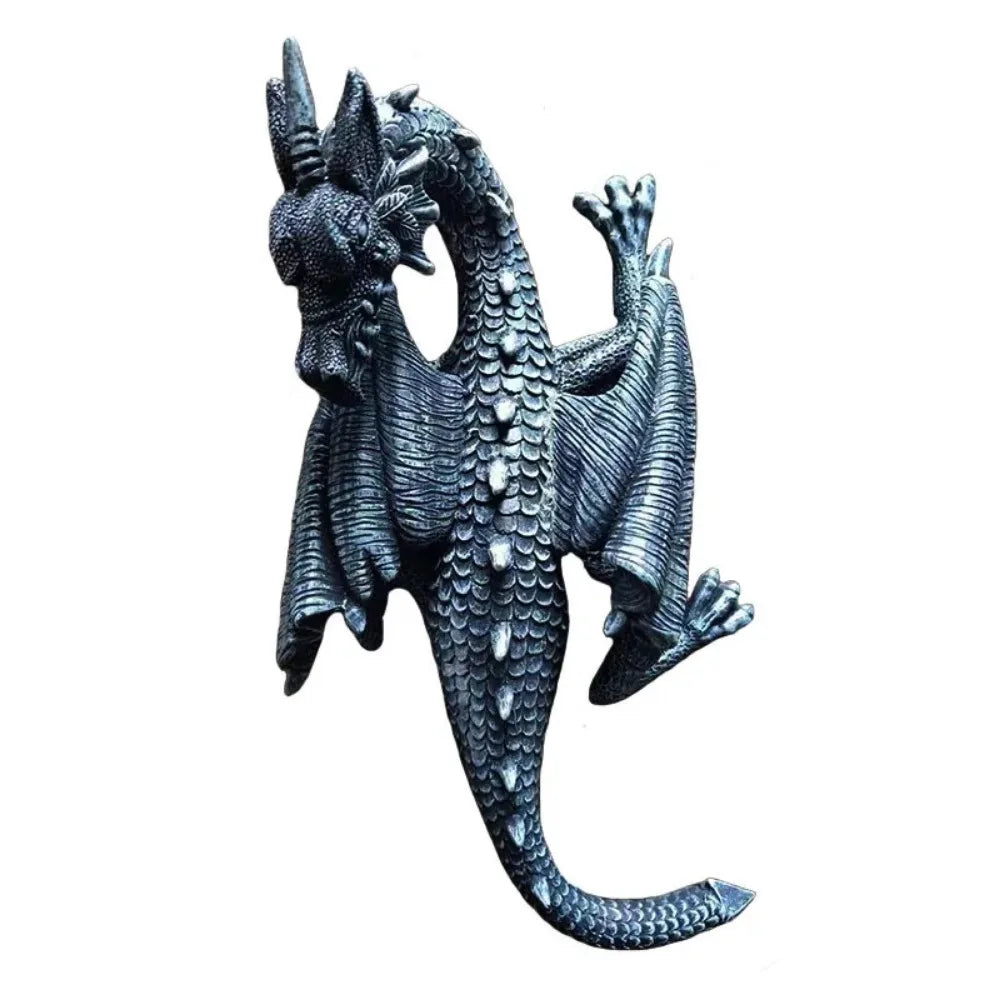 New Black and White Flying Dragon Gardening Pendant Garden Home Decoration Resin Crafts Bedroom Kitchen Living Room Wall Home