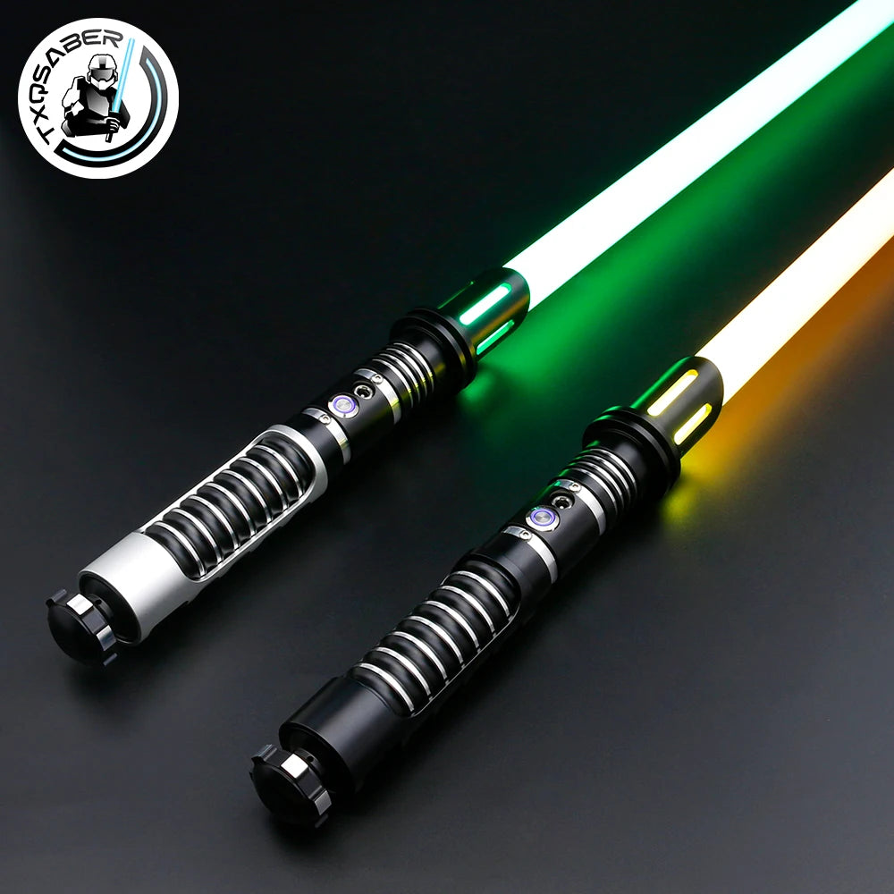 TXQSABER Lightsaber Smooth Swing Metal Handle Blaster Color Changing Laser Sword Knight Cosplay Toys Lotus