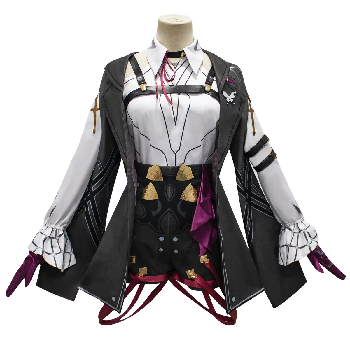 Honkai Star Rail Cosplay Costume Honkai Kafka Cosplay Costume Helloween Party Suit with Wig Kafka Outfit Uniform