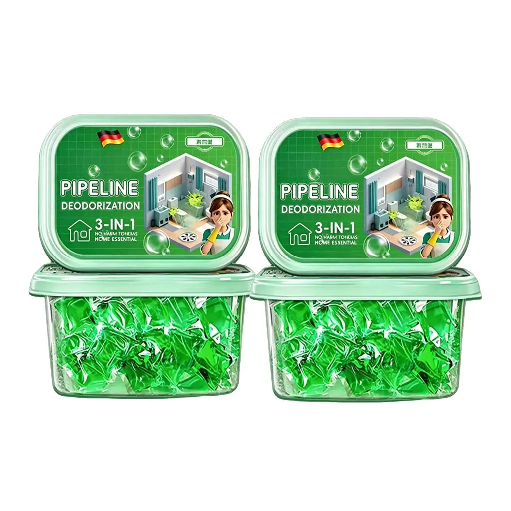 Sewer Deodorant Cleaner Odor Removal Drain Unblocker Water Soluble Scented Gel Airs Freshener for Kitchen Bathroom Drains