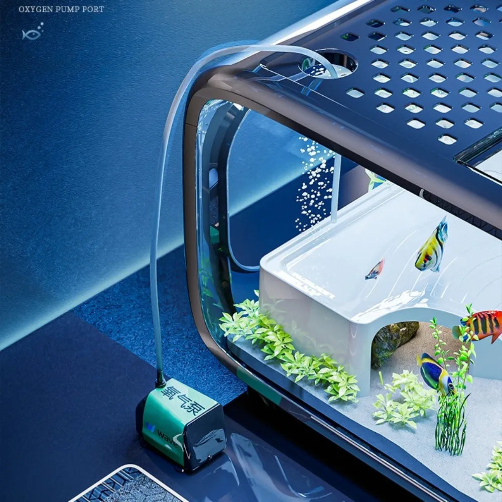 Transparent Luxury Fish Tank Durable Living Room Decoration Small Goldfish Aquarium Drop-resistant Fish Tank Supplies