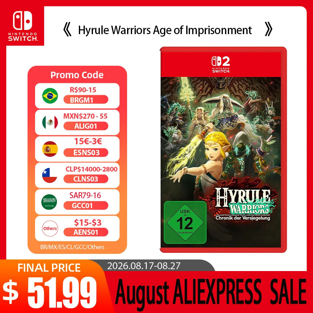 Nintendo Switch 2 Game - Hyrule Warriors Age of Imprisonment - Signature Edition Nintendo Physical Game Card for Switch 2