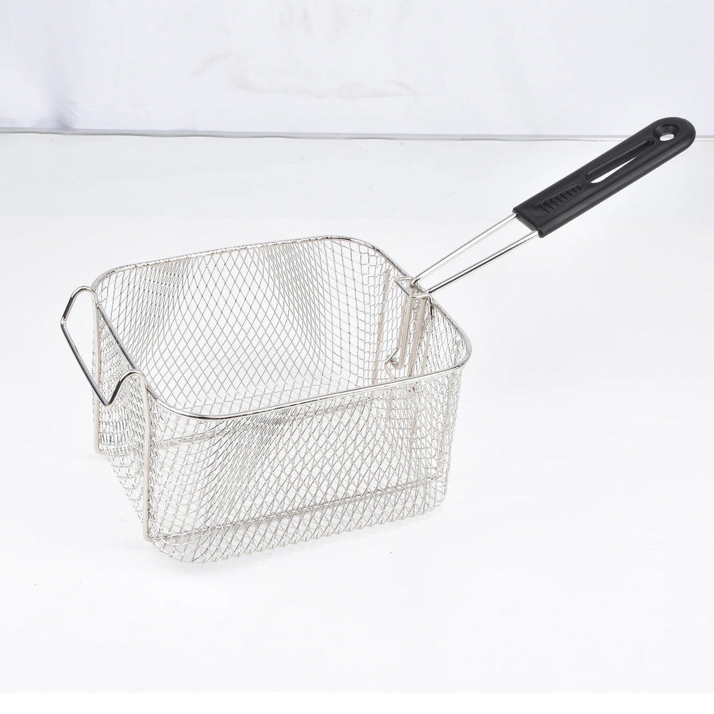 One Electric Deep Fryer with Filter Plate and Frying Basket, with Gloves Tank Stainless Steel Fryer for French Fries, Chicken, And Snacks, Adjustable Temperature Control, And The Lid Helps Prevent Hot Oil from Splattering