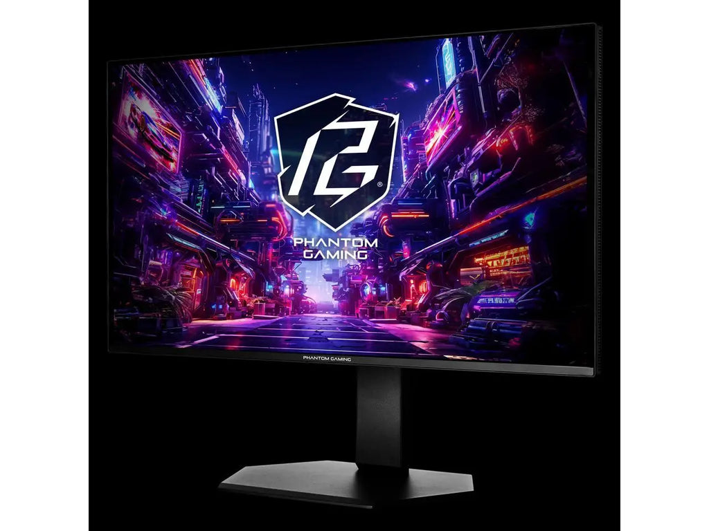 ASRock Phantom Gaming  27 inch QHD 2K 1440P 240Hz AMD FreeSync Premium 0.03ms HDR10 OLED Gaming Computer Monitor with Height Adjustable, Swivel, Pivot & Tilt Stand PGO27QSA
