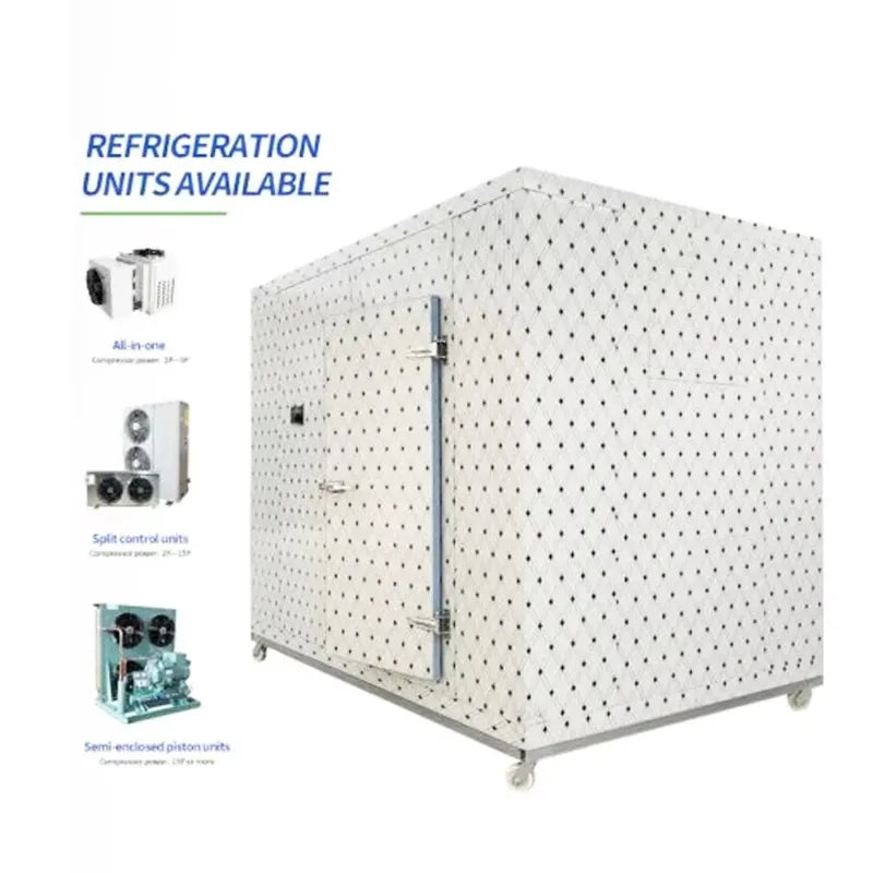Restaurant Kitchen Walk in Chiller for Food Preparation Storage with Semi Hermetic Compressor Cold Room Custom