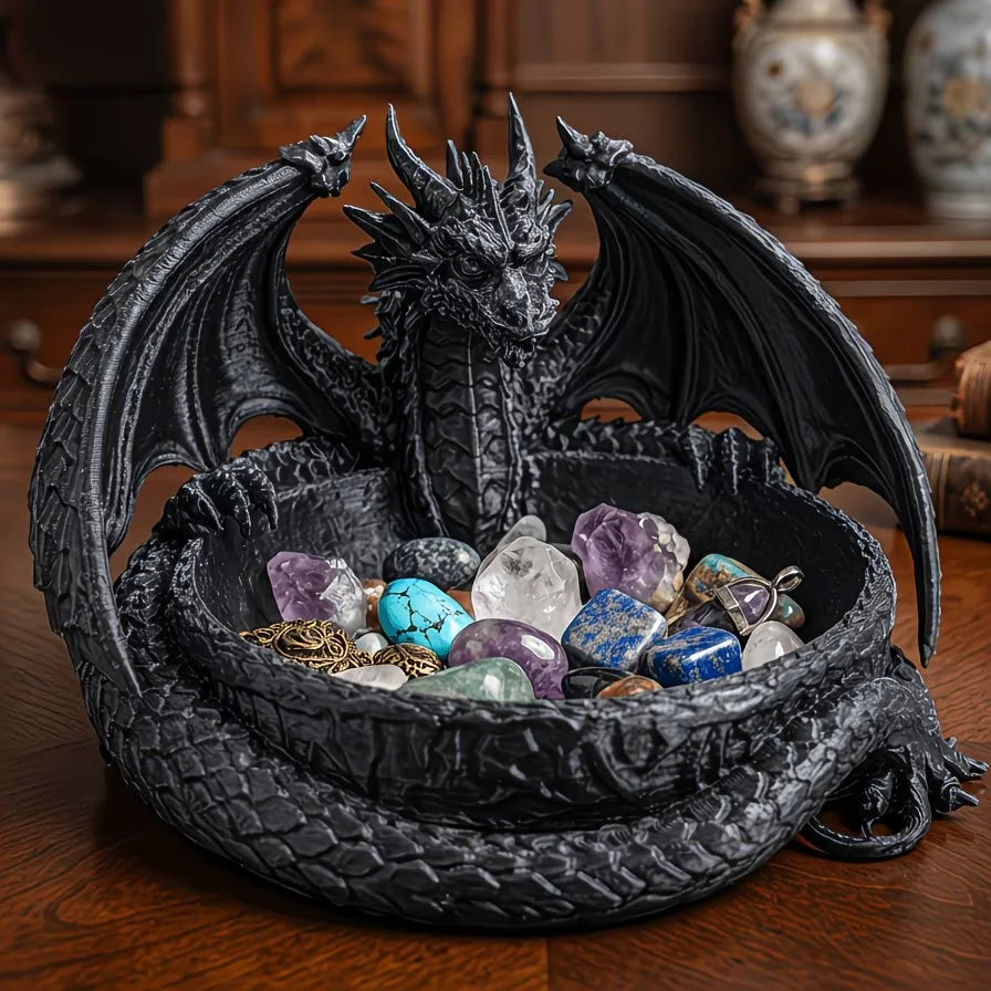 Dragon's Nest" Is a Versatile Desktop and Entryway Storage Tray Rings, and Can Also Be Used as a Jewelry Tray