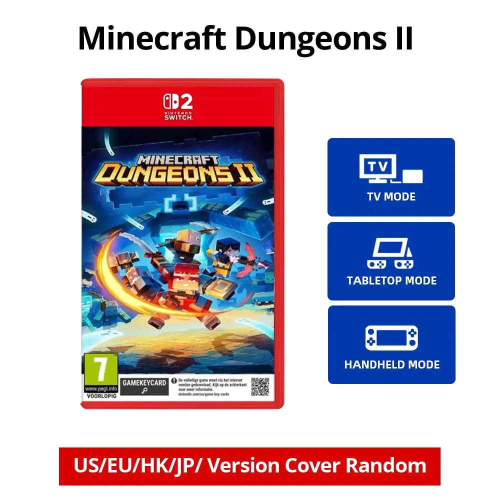 Nintendo Switch 2 Game - Minecraft Dungeons II- Games Physical Cartridge for Nintendo Switch OLED Lite
