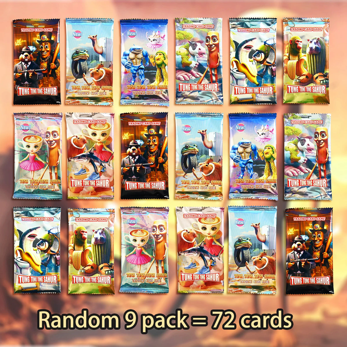 Italian Brainrot Trading Cards Collection Cards Tung Sahur Tralalero Tralala Game Card Battle Carte Toys For Fans Children Gift