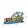 Magic Castle Roller Coaster Building Blocks, Wizard School Track Bricks, Collectible Display Model, Gift for Adults 2094Pcs