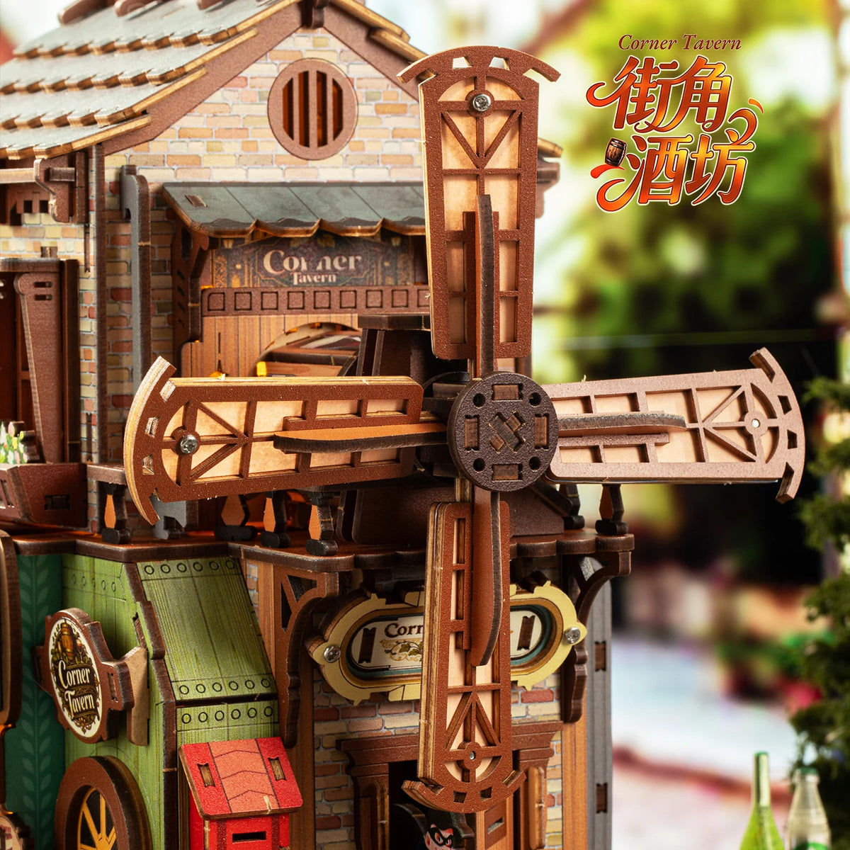 DIY Corner Doll House Wooden Miniature Kit Furniture Litht Dollhouse Furniture Handmade Model Assembly Toys Case Birthday Gifts