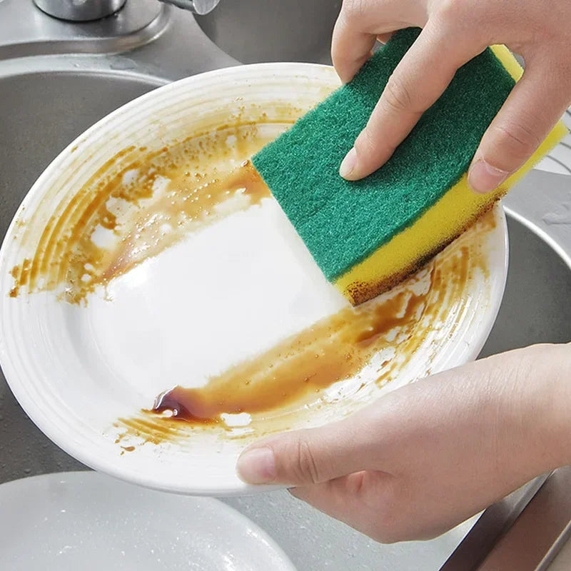 10-60Pcs Highly Absorbent Double-sided Sponges Nano Emery Magic Clean Pot Rust Stains Sponge Cleaning Brush Car Detailing Tools