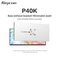 120Hz 40 Inch Gaming Monitor Kuycon P40K UHD IPS PC LED Display HDR 99%sRGB 400 Nits Computer Screen Anti-glare HDMI Type-C VESA