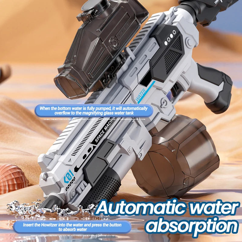High Pressure Electric Water Gun Automatic Water Soaker Guns Large Capacity Games High-Tech Water Gun Toys for Kids Summer Toy